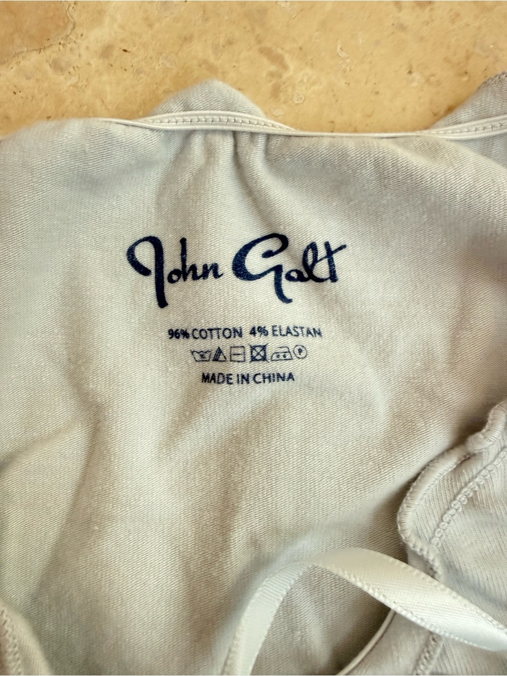 John Galt Light Blue Ruffle Top - Picture 3 of 4